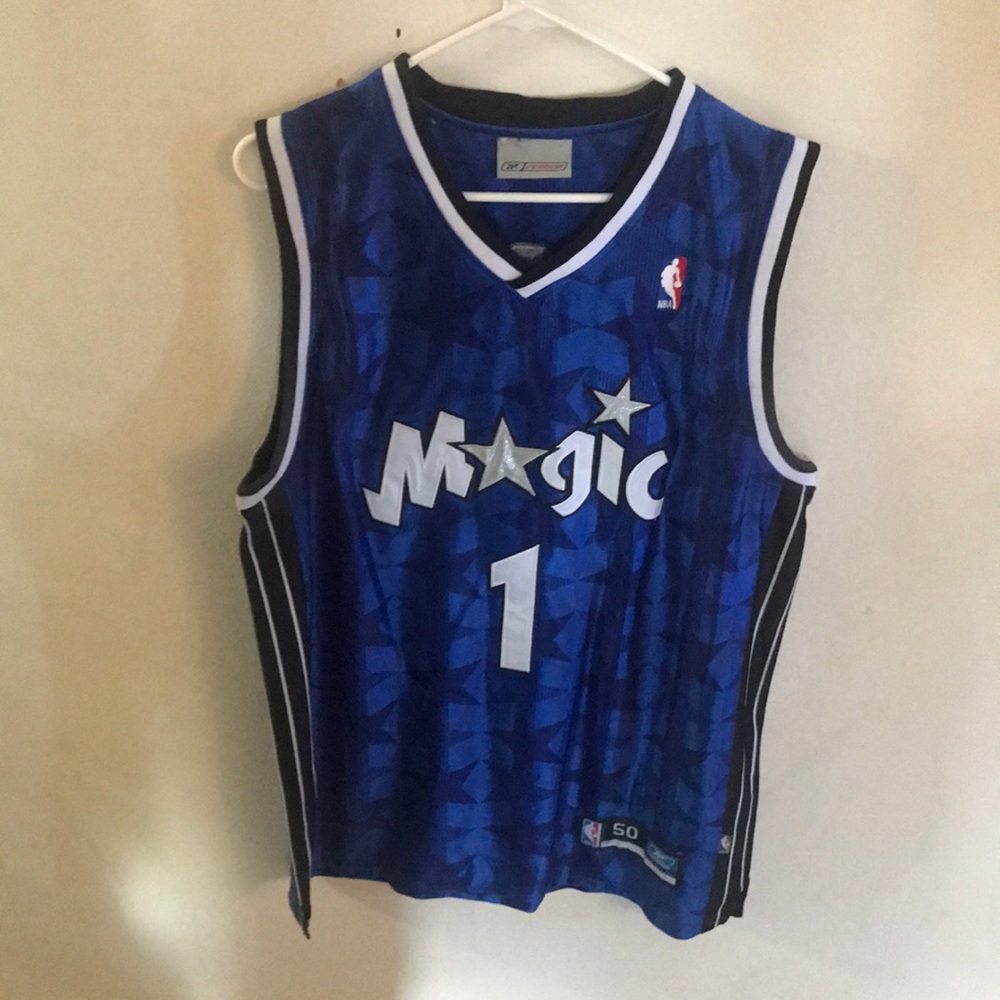Stitched Blue and black Orlando magic jersey